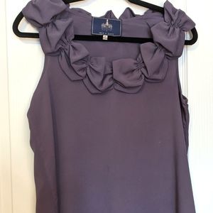 Dusty Plum Colored Sleeveless Blouse by Iris & Navy- Handmade